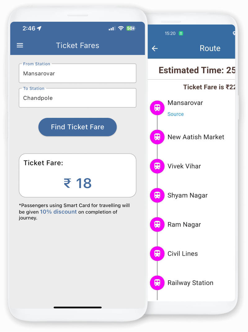 Jaipur Metro Ticket Price